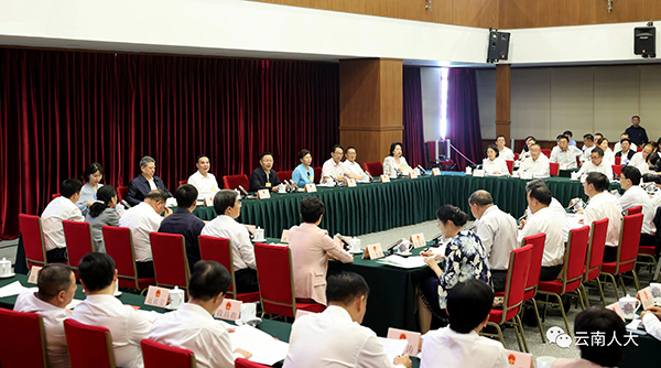 云南省人大常委会结合开展主题教育深入调查研究