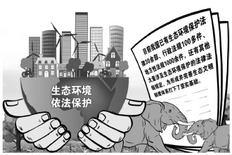 以法之手为形成完善生态文明制度体系打下坚实基础