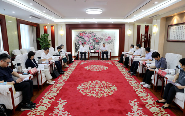 蔡达峰会见中共湖北省委统战部一行